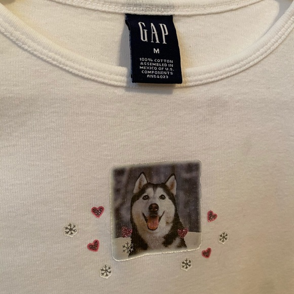 Gap Long Sleeve Size M Dog T-shirt - Picture 2 of 2